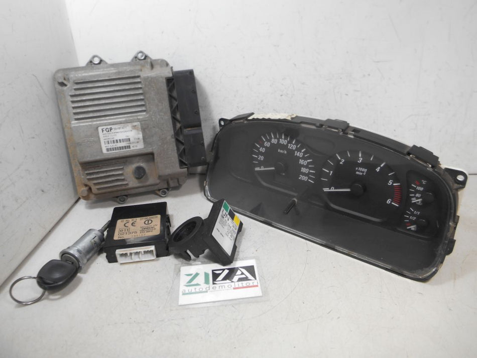 Kit Chiave ECU Opel Agila A 1.3 CDTI 51kw 69cv Z13DT 2004 55187471 24445098