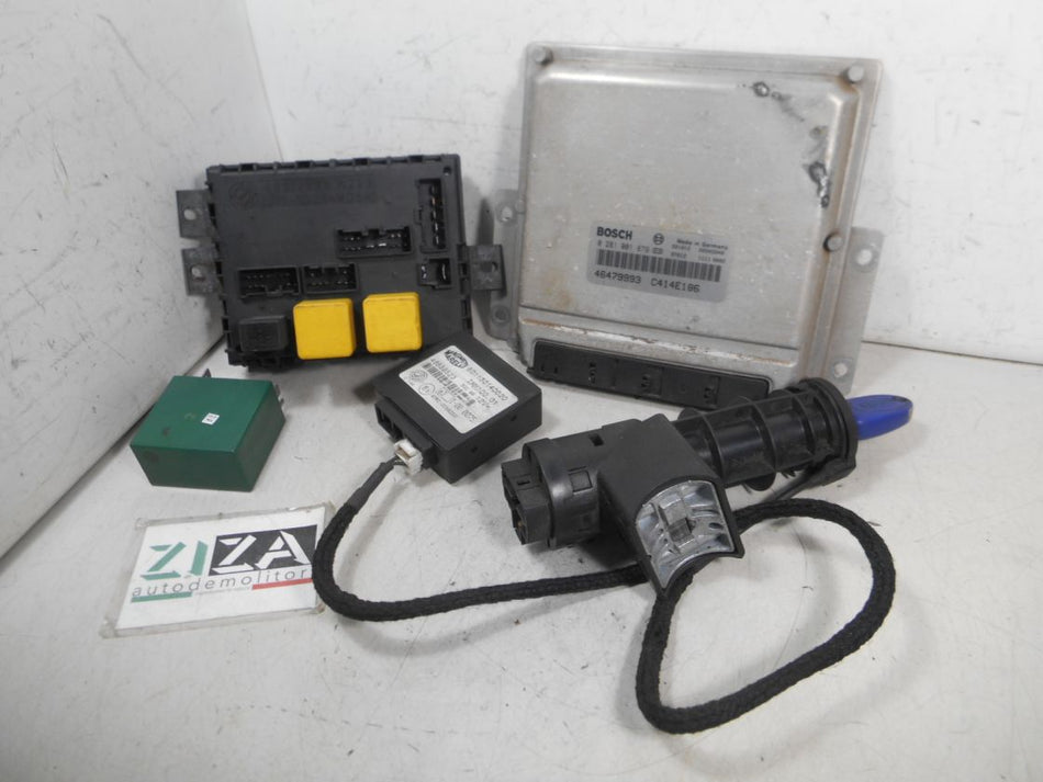Kit Chiave ECU Fiat Multipla I 1.9 JTD 77kw 182B4000 2000 46479993 0281001879