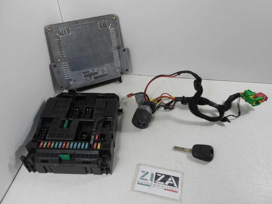 Kit Chiave ECU Peugeot 307 2.0 HDI 66kw 90cv RHY 2001 9637089980 0281010250
