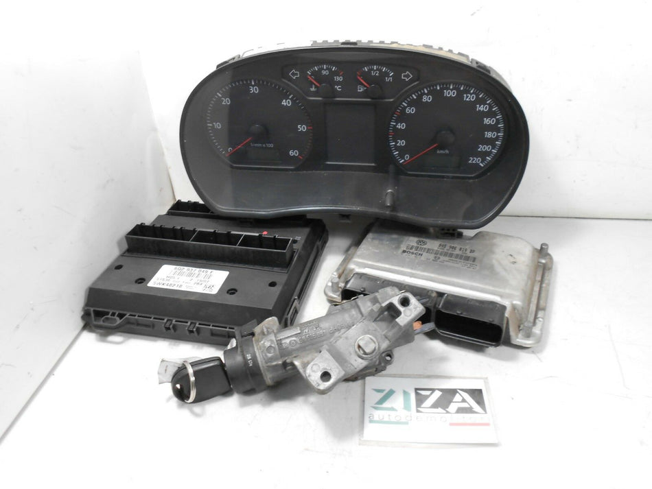 Kit Chiave ECU VW Polo 9N3 1.4 51kW 70Cv BNM 2007 0281012194 6Q2937049F