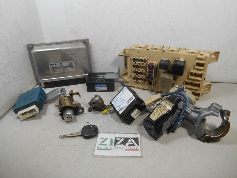 Kit Chiave ECU Toyota Yaris XP10 1.4 55kw 1NDTV 2003 89661-52200 0281010563