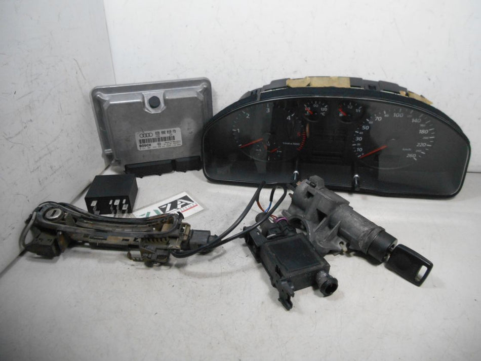 Kit Chiave ECU Audi A4 B5 1.9 TDI 81kw 110cv AFN 1999 038906018FD 0281001966