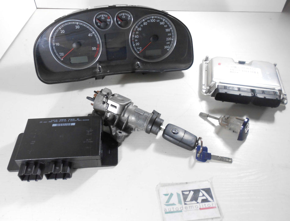 Kit Chiave ECU VW Passat 3BG SW 1.9 130cv AWX 2003 038906019KE 0281011201