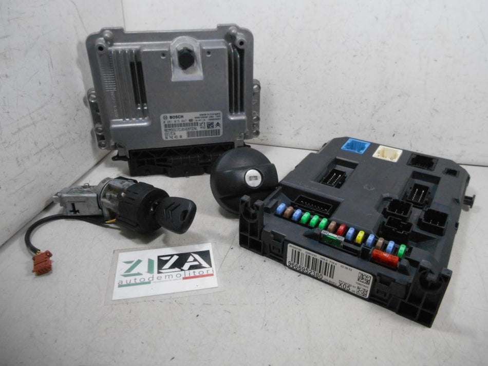 Kit Chiave ECU Citroen C3 Picasso 1.6 HDI 68kw 9HP 2010 9674245180 0281015847