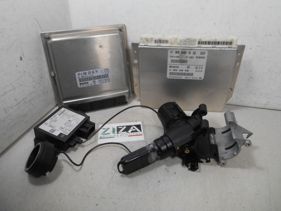 Kit Chiave ECU Mercedes W168 A170 1.7 70kw 95cv 668942 2002 0281010793