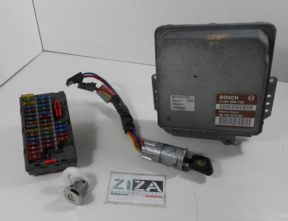 Kit Chiave ECU Peugeot 306 1.4 55kw 75cv KDX 1993 9614467480 0261200732
