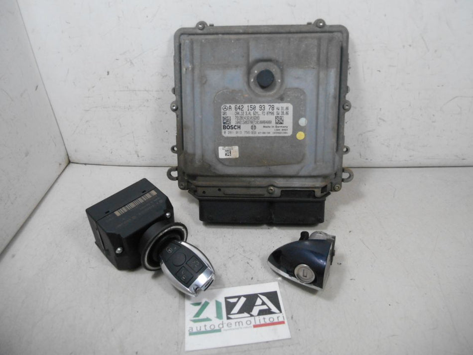 Kit Chiave ECU Mercedes W164 ML320 3.0 165kw 642940 2008 A6421509378