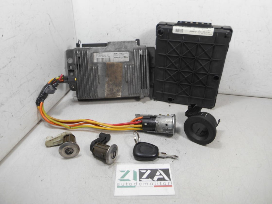 Kit Chiave ECU Renault Megane I 1.6 8V 90cv K7MA7 1998 HOM7700875745