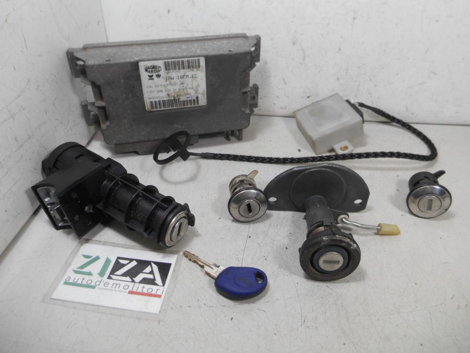 Kit Chiave ECU Fiat Seicento 0.9 29kw 39cv 1170A1.046 2000 46555914 IAW16FM.EC