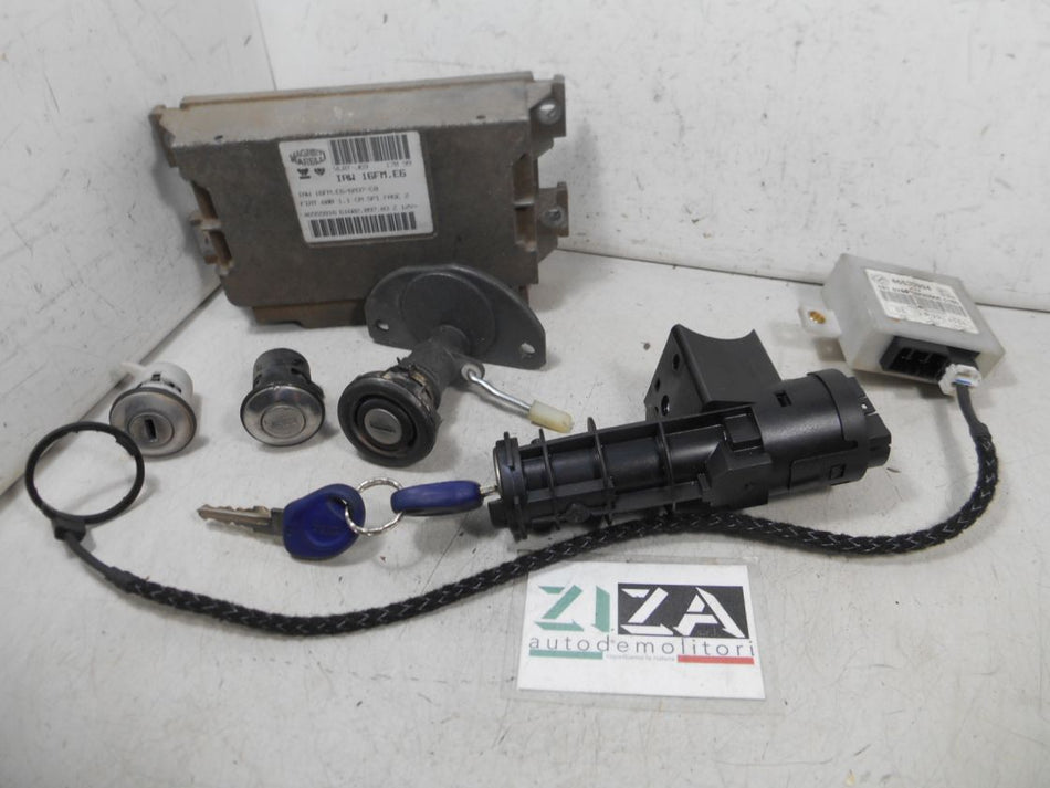 Kit Chiave ECU Fiat Seicento 1.1 40kw 54cv 176B2000 1999 46555916 IAW16FME6