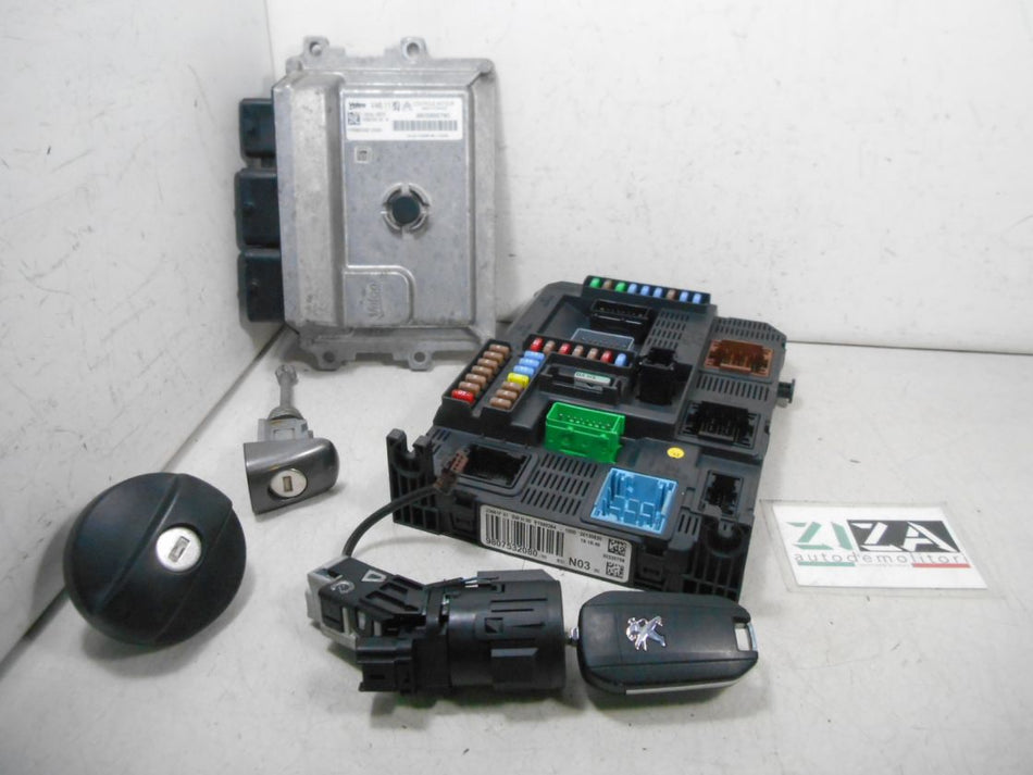 Kit Chiave ECU Peugeot 2008 I 1.2 60kw 82cv HM01 2013 9805895780 9807532080