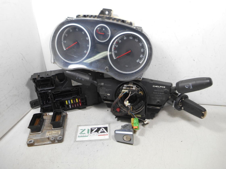 Kit Chiave ECU Opel Corsa D 1.0 60cv Z10XEP 2009 55557932 0261208939
