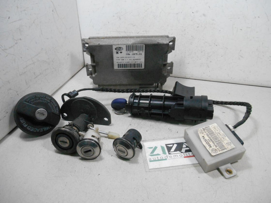 Kit Chiave ECU Fiat Seicento 1.1 40kw 176B2000 1999 46549737 IAW16FME6