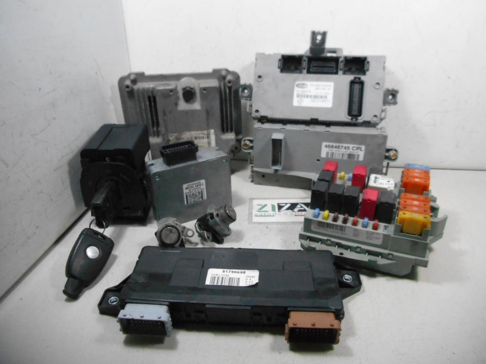 Kit Chiave ECU Fiat Croma 1.9 120cv 939A1000 2007 51804784 0281012961