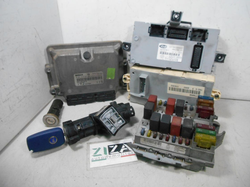 Kit Chiave ECU Fiat Stilo 1.9 JTD 85kw 192A1000 2002 55182953 0281010337