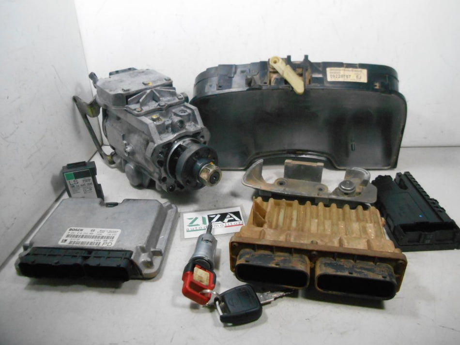 Kit Chiave ECU Opel Zafira A 2.0 DTI 74kw 101cv Y20DTH 2001 24417169 0281010268