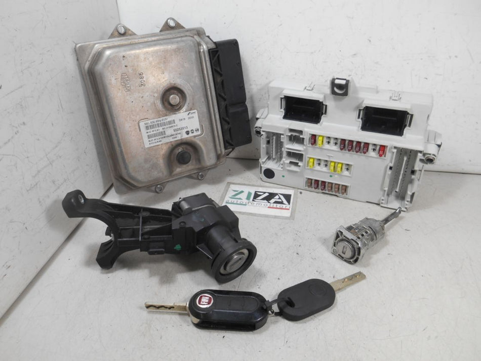 Kit Chiave ECU Fiat 500L 1.3 Mjet 62kw 199B4000 2013 55253513 MJD8F3.X1