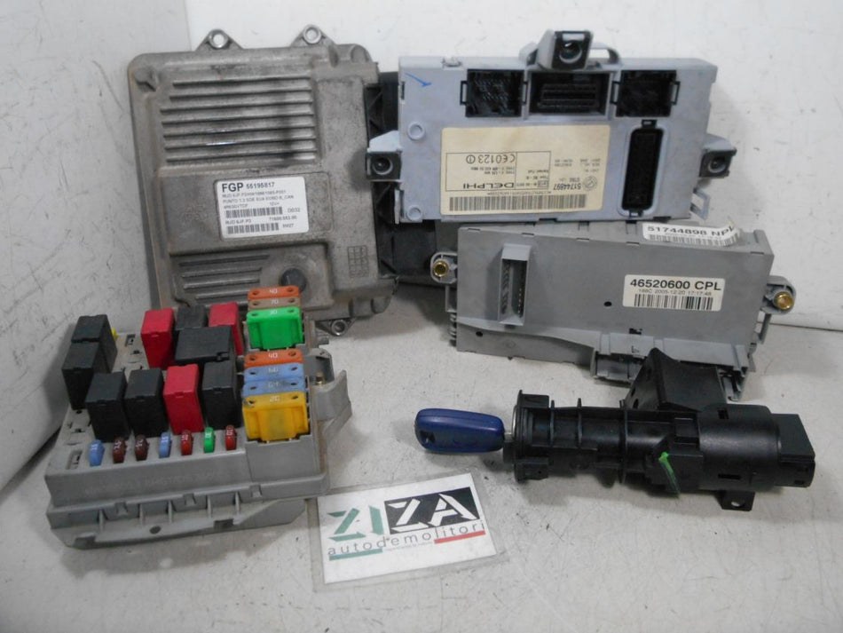 Kit Chiave ECU Fiat Punto 188 1.3 Mjet 51kw 188A9000 2006 55195817 MJD6JF.P3