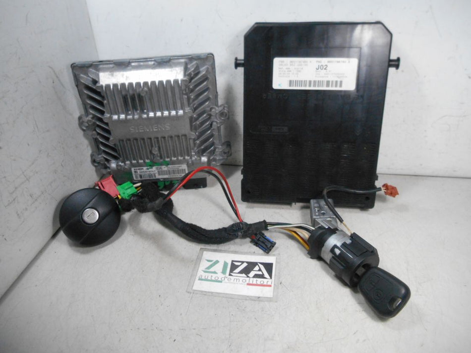 Kit Chiave ECU Peugeot 307 2.0 100kw RHR 2004 5WS40167H-T 9658345080