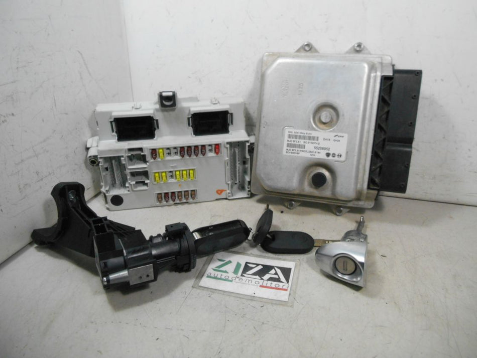 Kit Chiave ECU Fiat 500L 1.3 Mjet 62kw 199B4000 2014 55258952 MJD8F3.X1