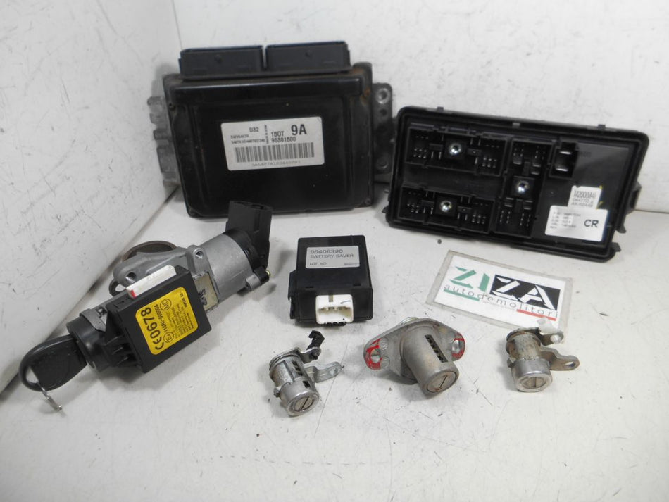 Kit Chiave ECU Chevrolet Matiz 800 38kw 52cv A08S3 2009 96801800