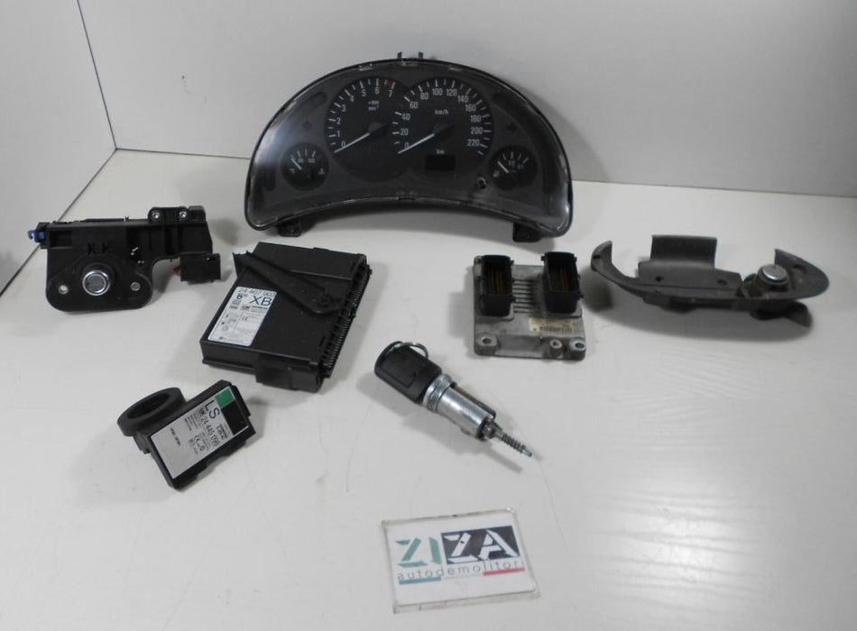 Kit Chiave ECU Opel Corsa C 1.0 12V 43kw 58cv Z10XE 2002 0261207421 24449795