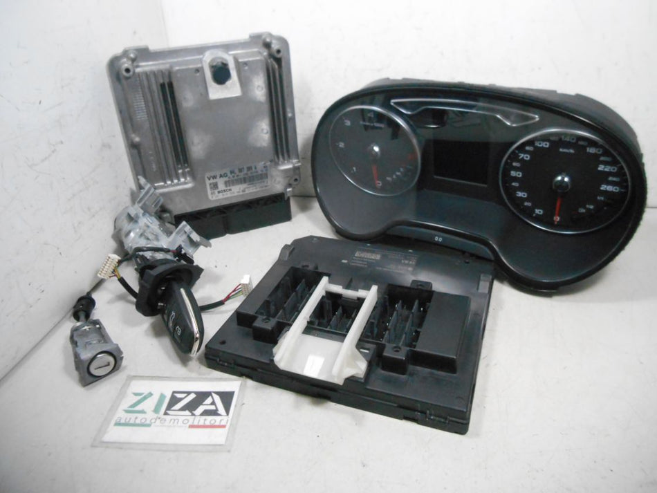 Kit Chiave ECU Audi A3 8V 2.0 150cv CRL 2015 04L907309A 0281018526
