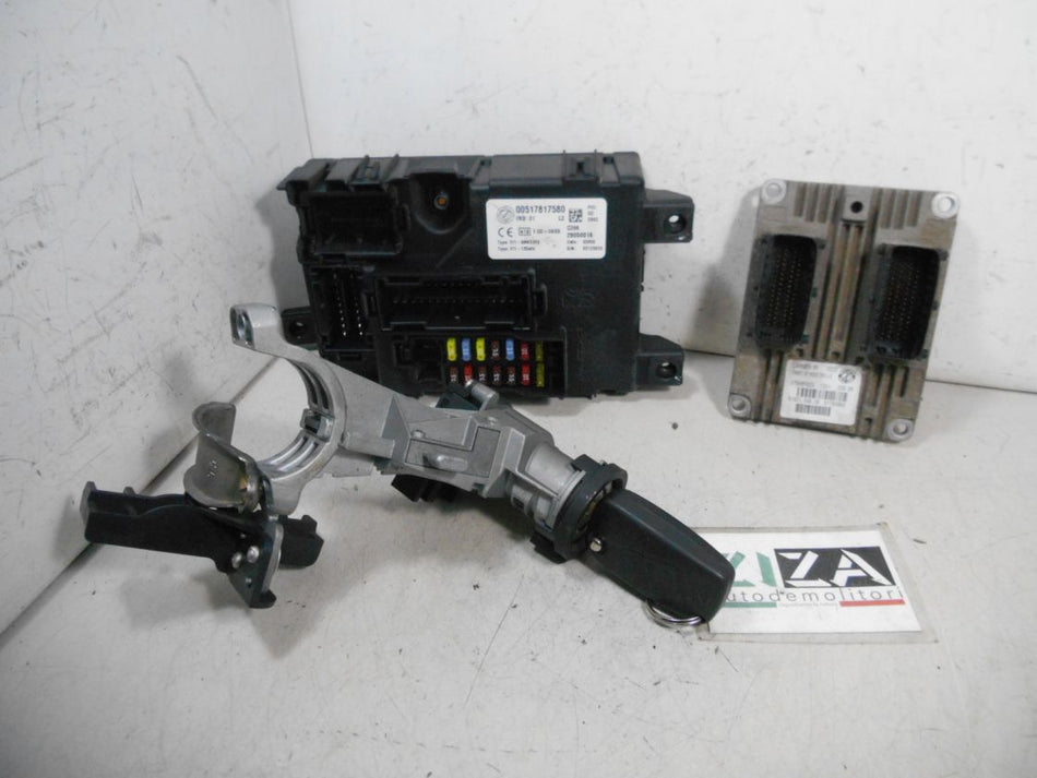Kit Chiave ECU Fiat Grande Punto 1.2 48kw 65cv 2006 51784956 IAW5SF3.M1