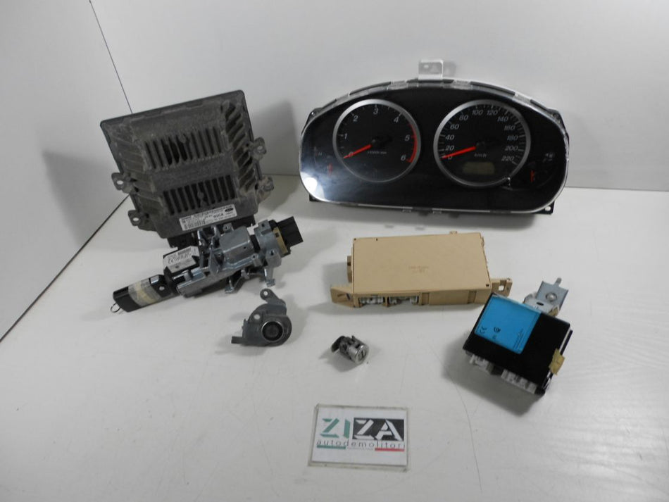 Kit Chiave ECU Mazda 2 DY 1.4 50kw 68cv F6JA 2007 7M71-12A650-AA 5WS40434A-T SID804