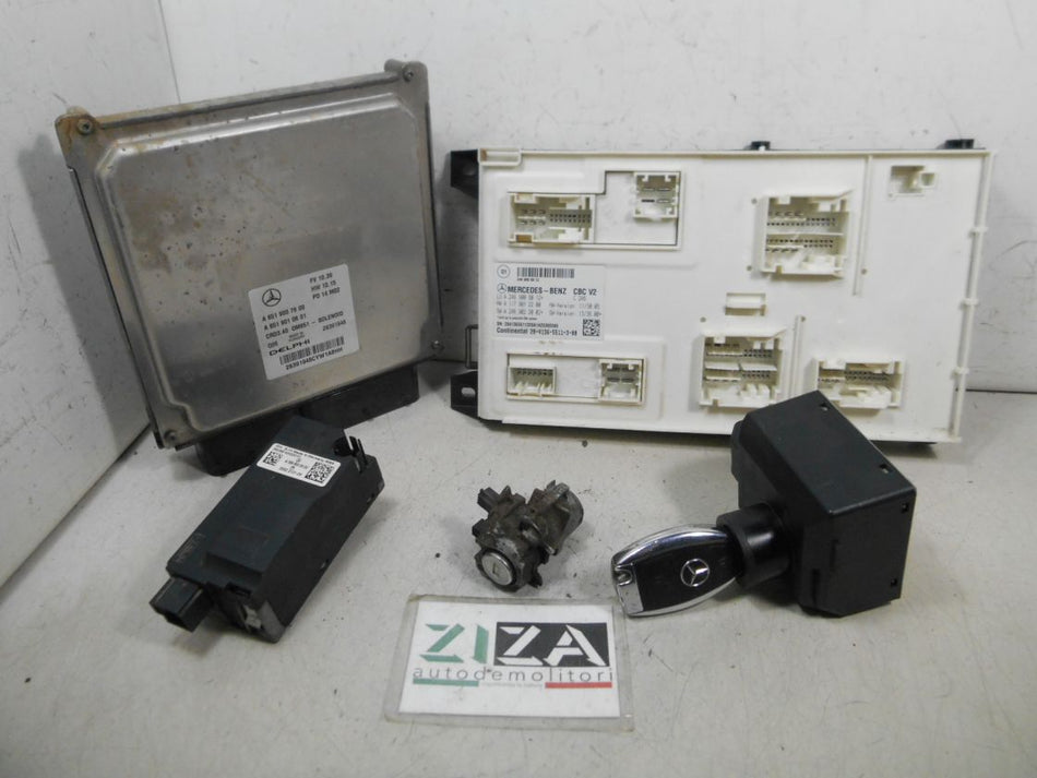 Kit Chiave ECU Mercedes W176 A200 1.8 CDI 100kw 651901 2014 A6519007600 A2469008804
