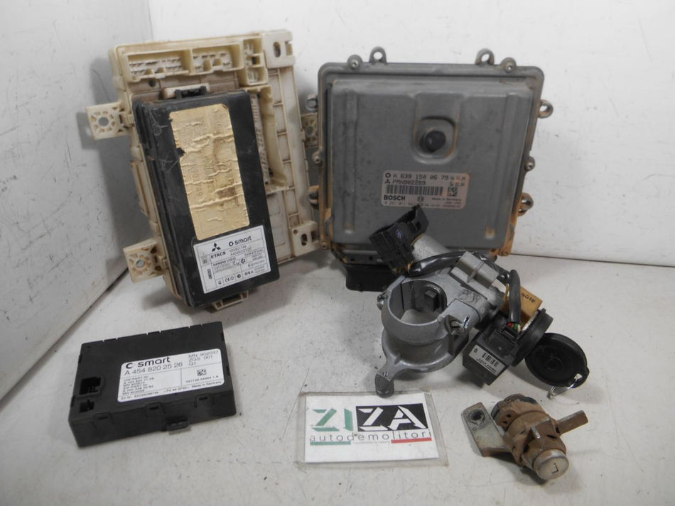 Kit Chiave ECU Smart ForFour I W454 1.5 70kw 639939 2004 A6391500679 PMN902289 0281011841
