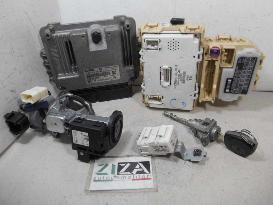 Kit Chiave ECU Fiat Sedici 1.9 Mjet 120cv D19AA 2007 0281012992 55204652