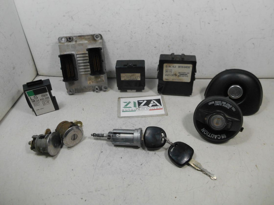 Kit Chiave ECU Opel Agila A 1.2 16V 55kw 75cv Z12XE 2002 0261207426 24456865