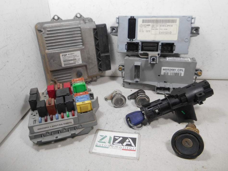 Kit Chiave ECU Fiat Punto 188 1.3 Mjet 70cv 188A9000 2007 55195817 MJD6JF.P3