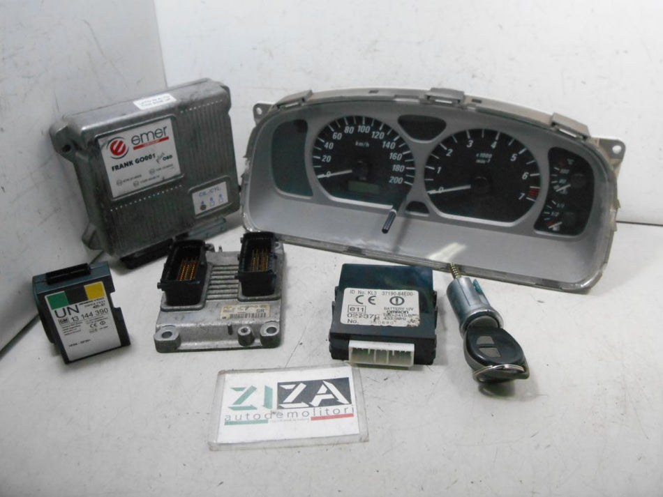 Kit Chiave ECU Opel Agila A 1.2 16V 80cv Z12XEP 2006 55352623 0261208254