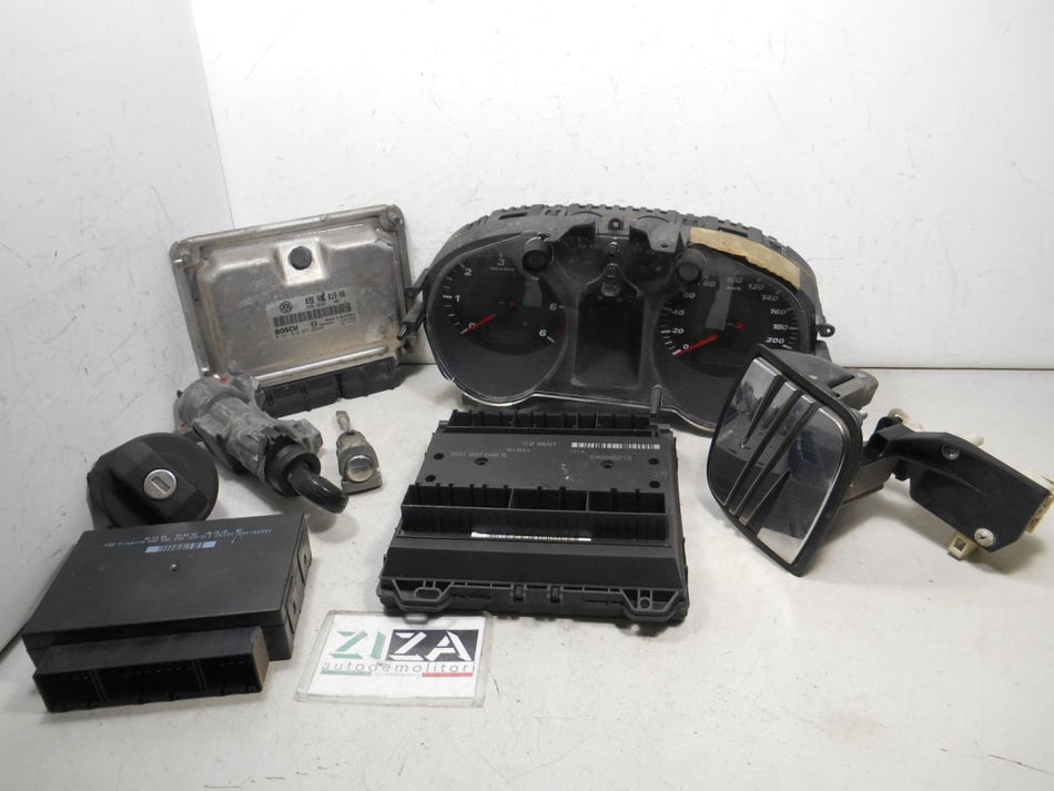 Kit Chiave ECU Seat Ibiza 6L 1.9 74kw 101cv ATD 2002 038906019HQ 0281010957