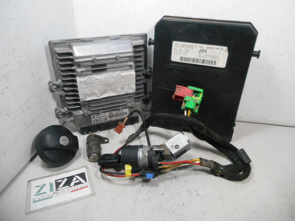 Kit Chiave ECU Peugeot 307 2.0 HDI 66kw 90cv RHY 2003 5WS40045B-T 9646449280