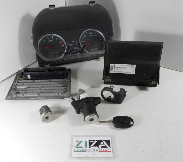 Kit Chiave ECU Ford Fiesta V 1.2 16V 55kw 75cv FUJA 2004 4S61-12A650-CA