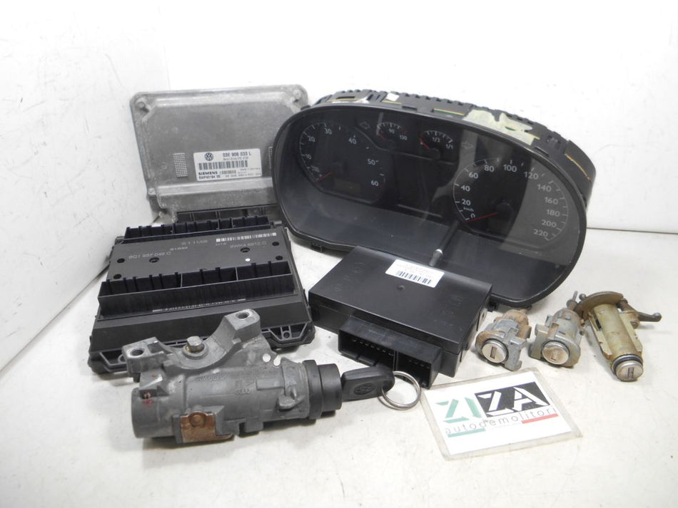 Kit Chiave ECU VW Polo 9N 1.2 12V 47kw 64cv AZQ 2003 03E906033L 5WP40194-05