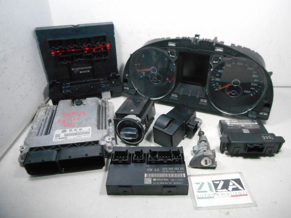 Kit Chiave ECU VW Passat 3C SW 2.0 TDI 170cv CBB 2009 03L907309 0281015029