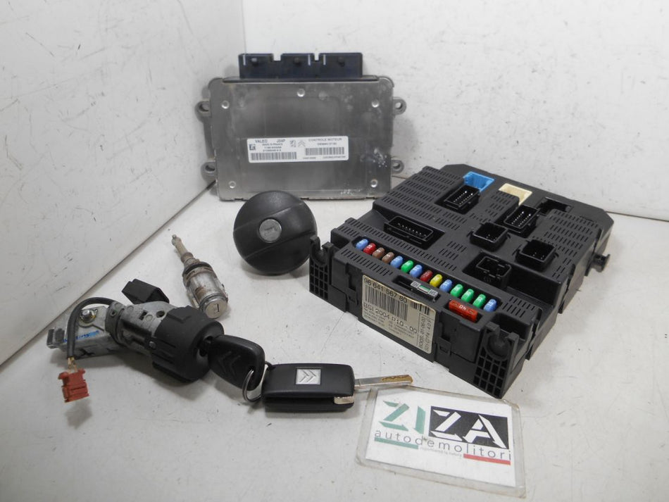 Kit Chiave ECU Citroen C3 I Res 1.1 44,1kw 60cv HFX 2007 J34P 9664127180