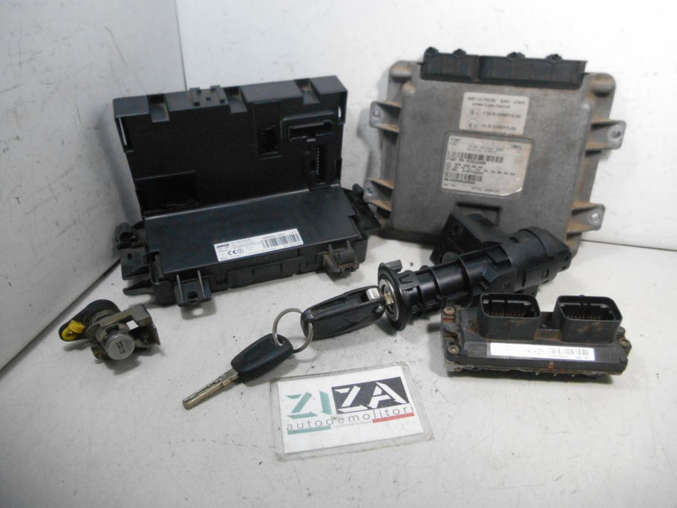 Kit Chiave ECU Fiat Panda 169 1.2 B/Met 60cv 188A4000 2009 51798646 51783783