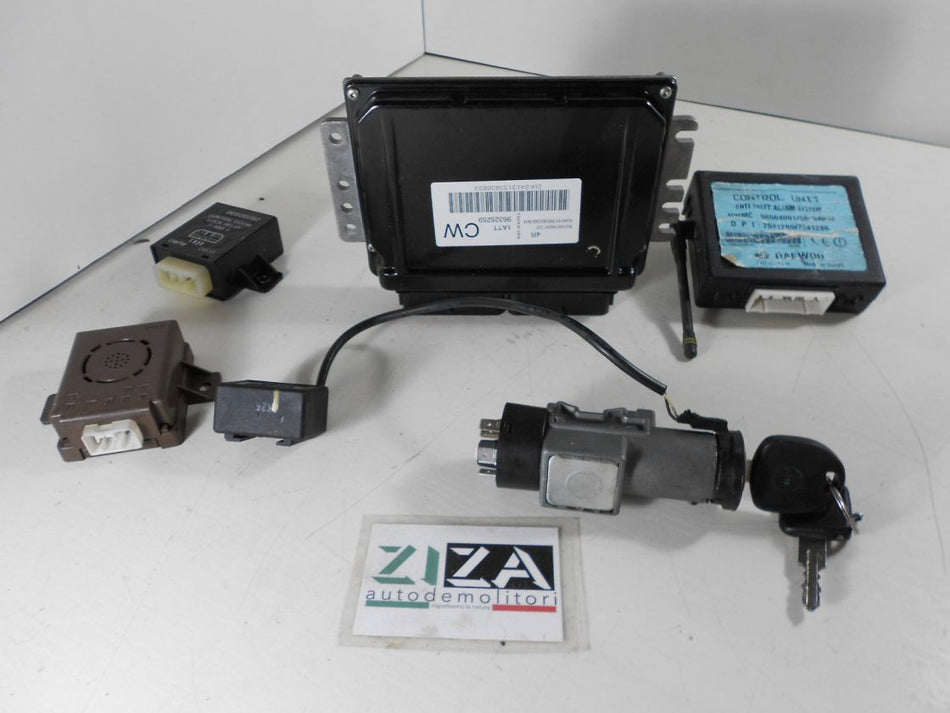 Kit Chiave ECU Daewoo Matiz 1.0 46,5kw 63cv B10S 2004 96325259