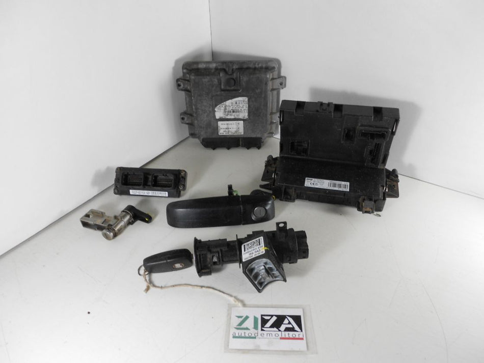 Kit Chiave ECU Fiat Panda 169 1.2 B/Met 60cv 188A4000 2008 51798646
