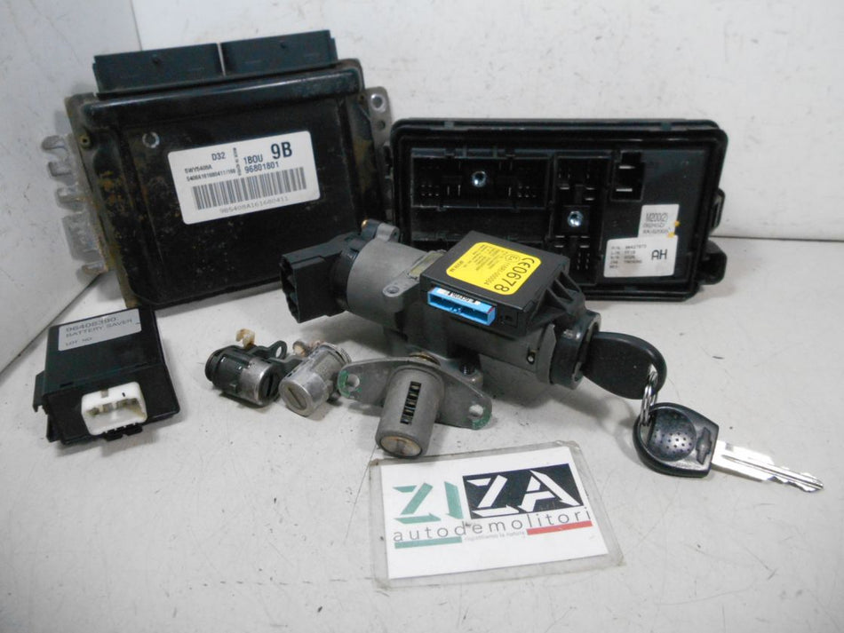Kit Chiave ECU Chevrolet Matiz 800 38kw 52cv A08S3 2007 96801801 5WY5408A