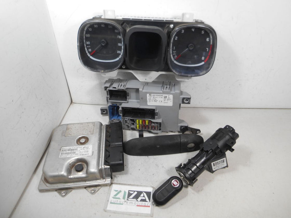 Kit Chiave ECU Fiat Panda 319 0.9 B/Met 85cv 312A2000 2013 51953617