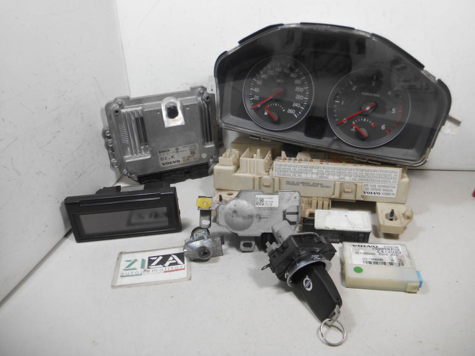 Kit Chiave ECU Volvo V50 2.0 100kw D4204T 2006 31211076 4N51-12A650-BB 0281011775