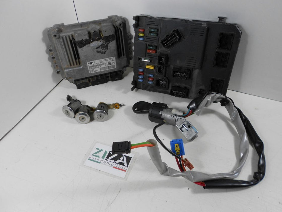 Kit Chiave ECU Citroen Berlingo I 1.6 HDI 90cv 9HX 2009 9663943980 0281012619