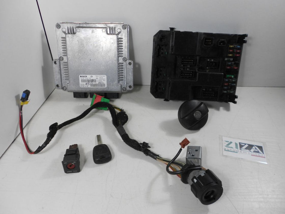 Kit Chiave ECU Peugeot 307 SW 2.0 HDI 90cv RHY 2003 9650221480 0281010935