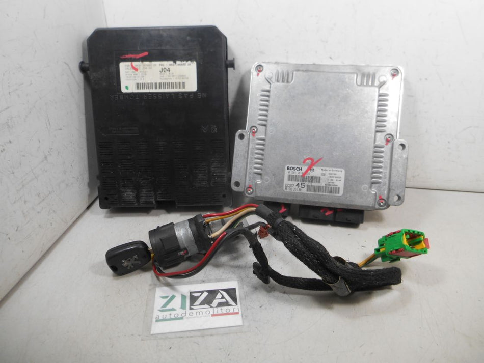 Kit Chiave ECU Peugeot 307 SW 2.0 HDI 90cv RHY 2003 9650221480 0281010935